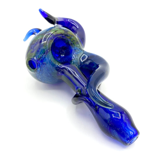 Blue Fumed Multi-Tentacle Spoon