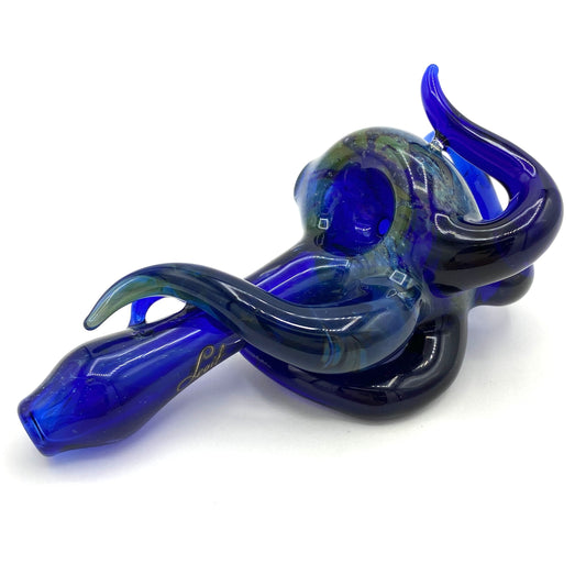 Blue Fumed Multi-Tentacle Spoon