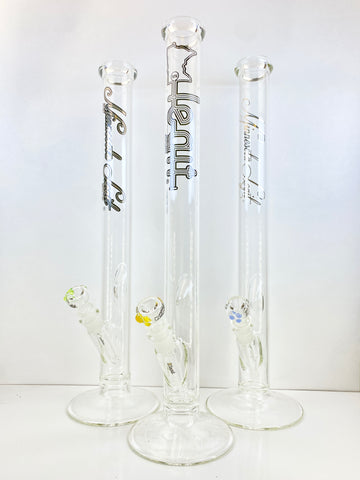 45° Tall Straight Tube Waterpipe w/ Cage Downstem