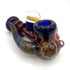 Red & Blue Handpipe w/ Marbles