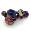 Red & Blue Handpipe w/ Marbles
