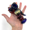 Red & Blue Handpipe w/ Marbles