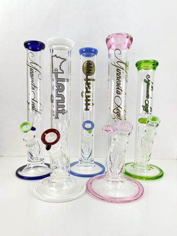 45° Straight Tube Color Waterpipe