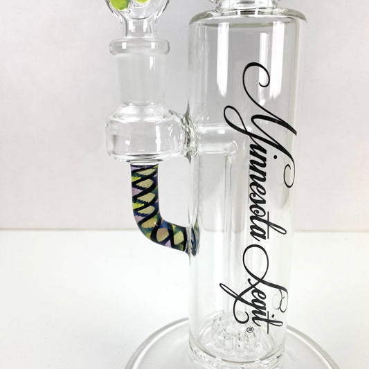 Bent Cage Waterpipe w/ Cane Accents