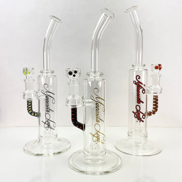 Bent Cage Waterpipe w/ Cane Accents