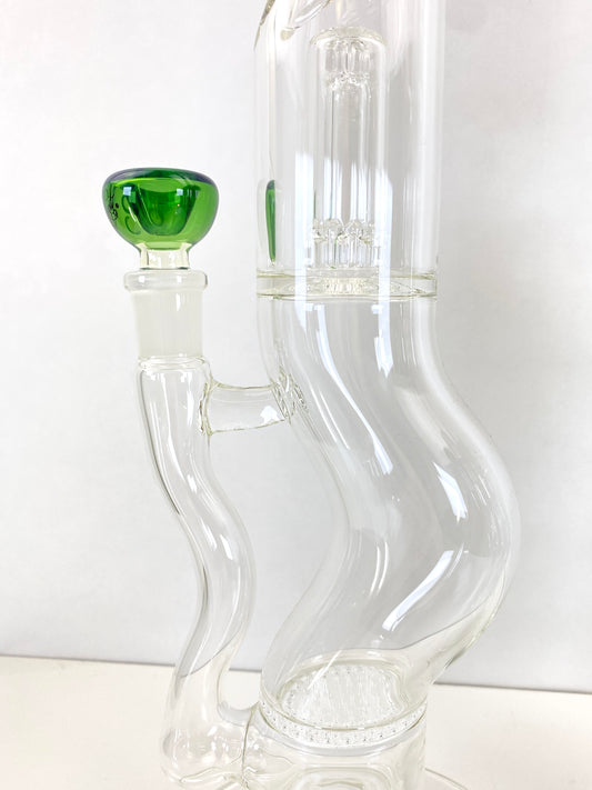 Single Honeycomb Waterpipe w/ Micro Dome Cage