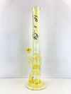 Fumed Double Honeycomb Waterpipe w/ Micro Dome Cage