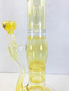 Fumed Double Honeycomb Waterpipe w/ Micro Dome Cage