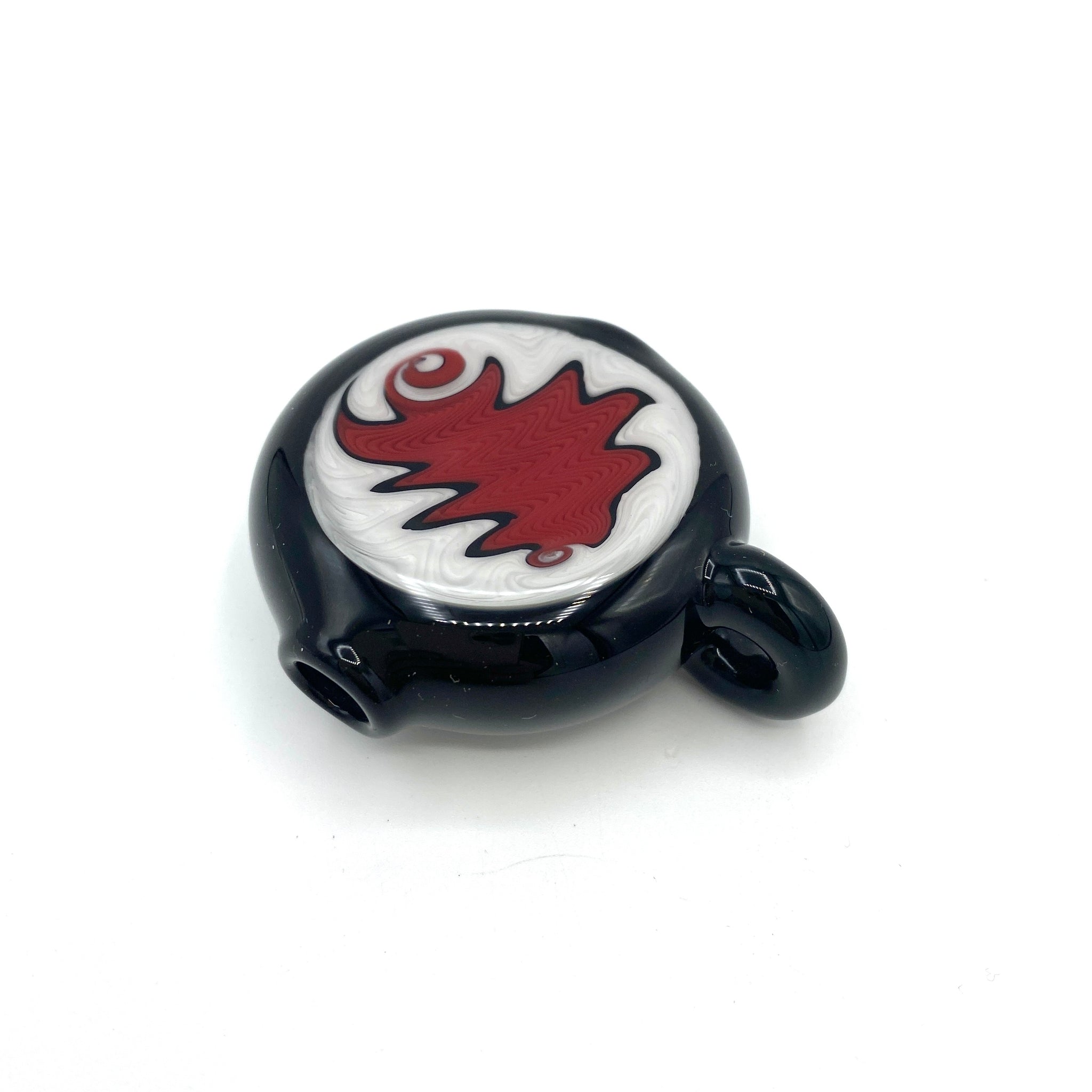 Red & White Wig Wag Pipe Pendant