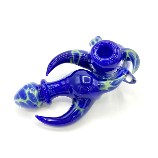 Deja Blue Handpipe w/ Dark Opal