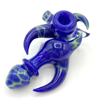 Deja Blue Handpipe w/ Dark Opal