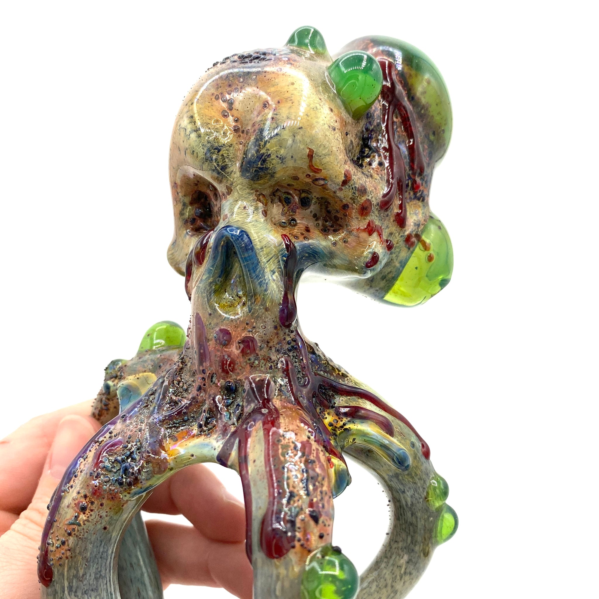 Bloody Skull Octopus w/ Bubbled Accents