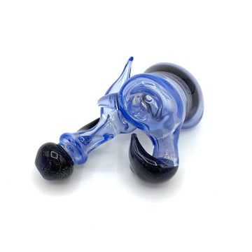 Blue Ghost Handpipe w/ Dichro Accents