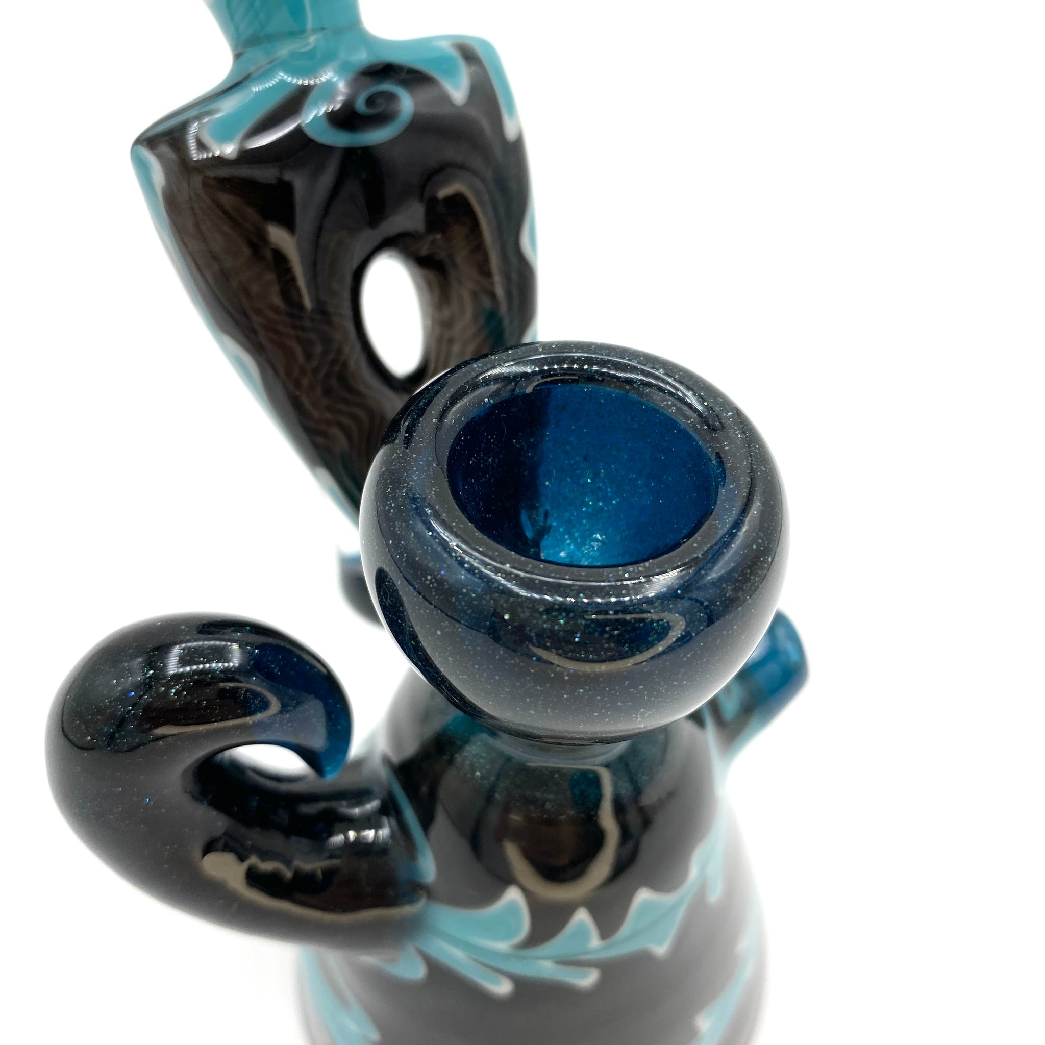 Wig Wag Triangle Donut Bubbler w/ Opal