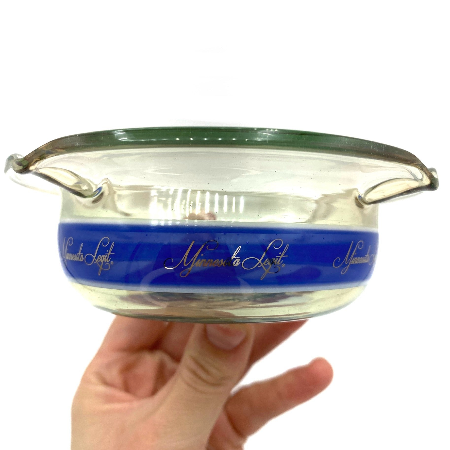 Blue Stripe Ashtray