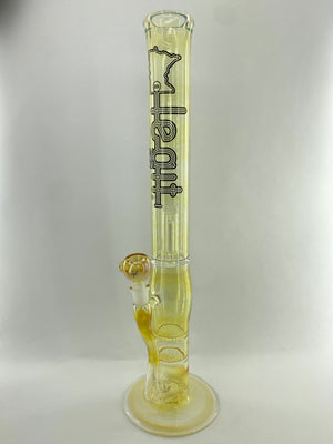 Fumed Double Disc Waterpipe w/ Micro Dome Cage