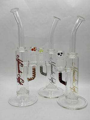 Bent Cage Waterpipe w/ Cane Accents