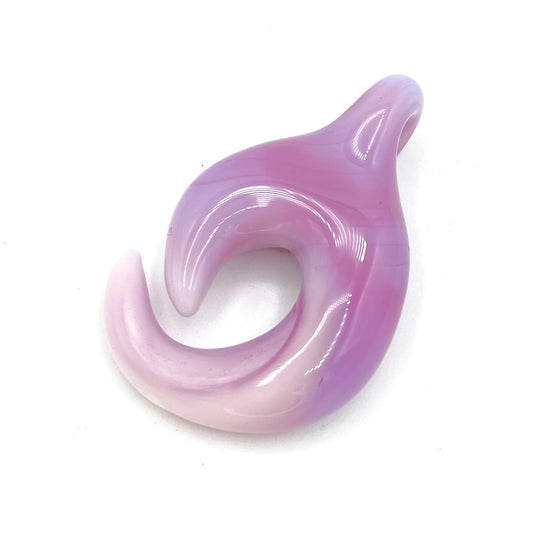 Lavender Fuscia Wave Pendant