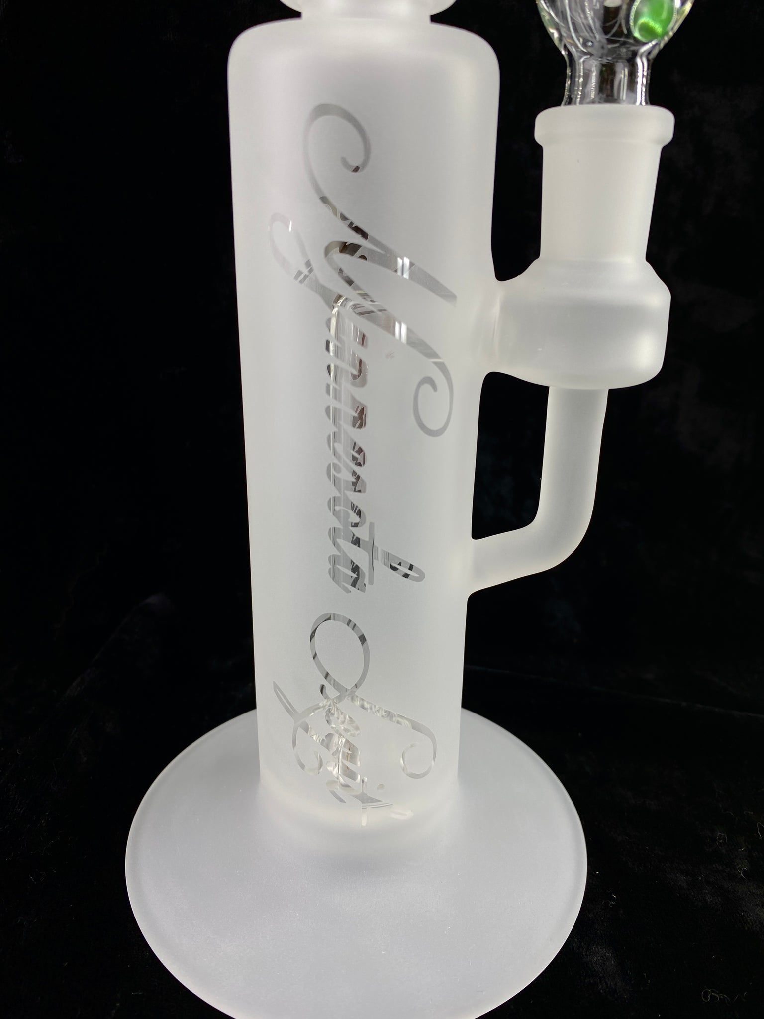 Frosted Bent Cage Waterpipe