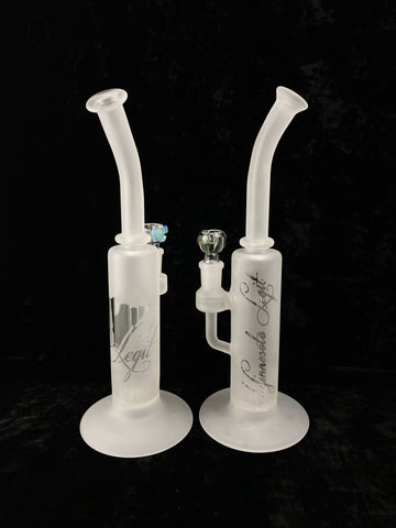 Frosted Bent Cage Waterpipe