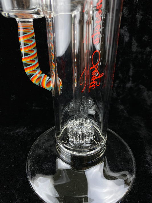 Bent Cage Waterpipe w/ Cane Accents