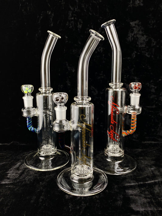 Bent Cage Waterpipe w/ Cane Accents