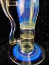 Fumed Double Honeycomb Waterpipe w/ Micro Dome Cage