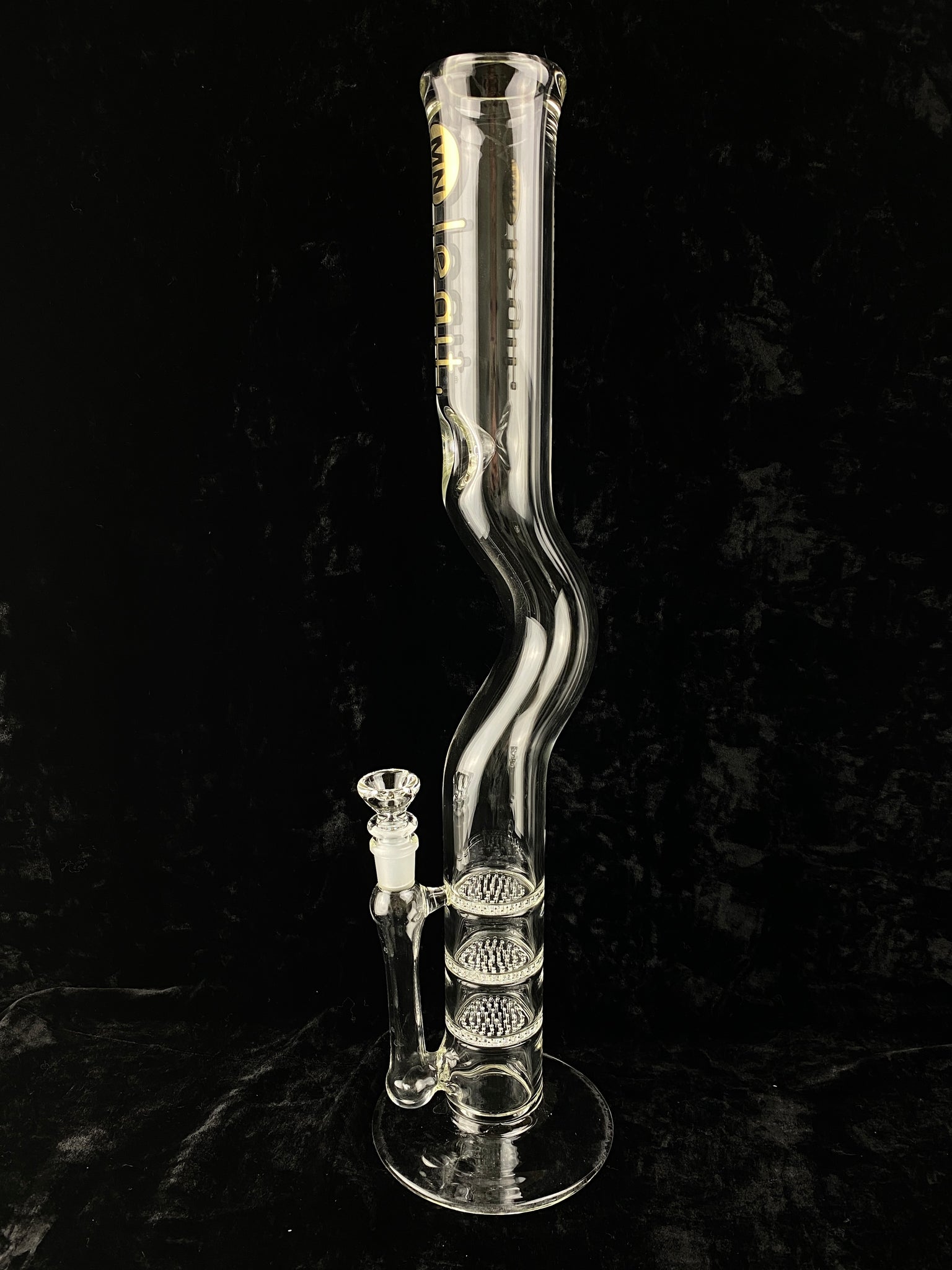 Curved Triple Honeycomb Waterpipe