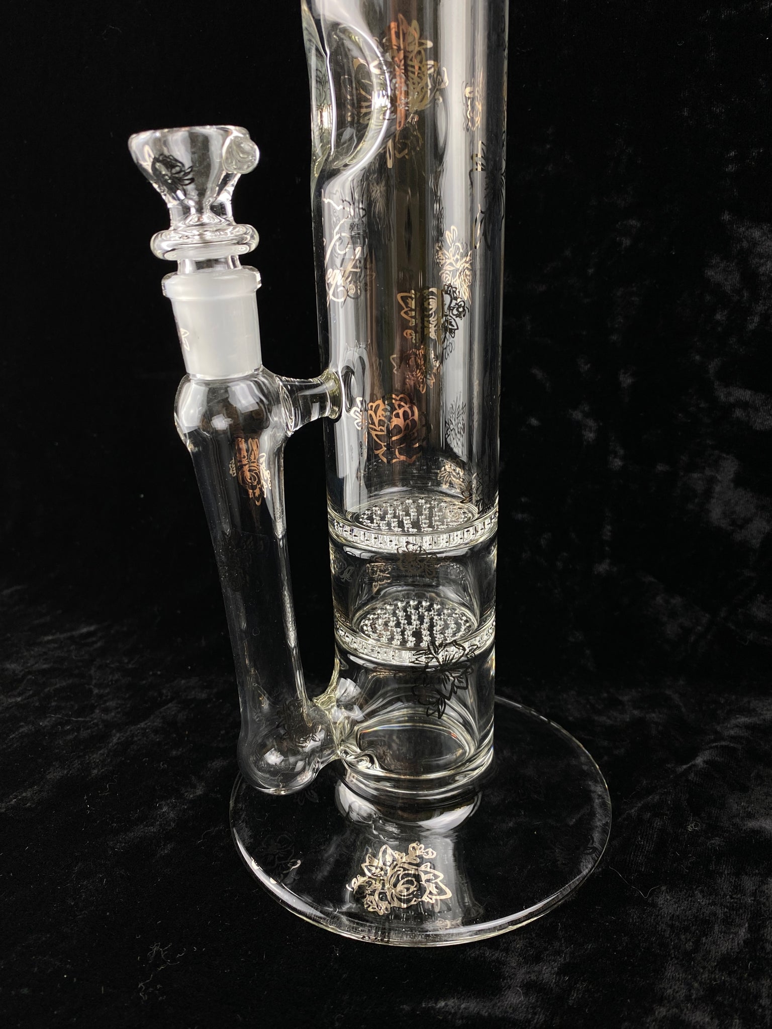 Floral Double Honeycomb Waterpipe