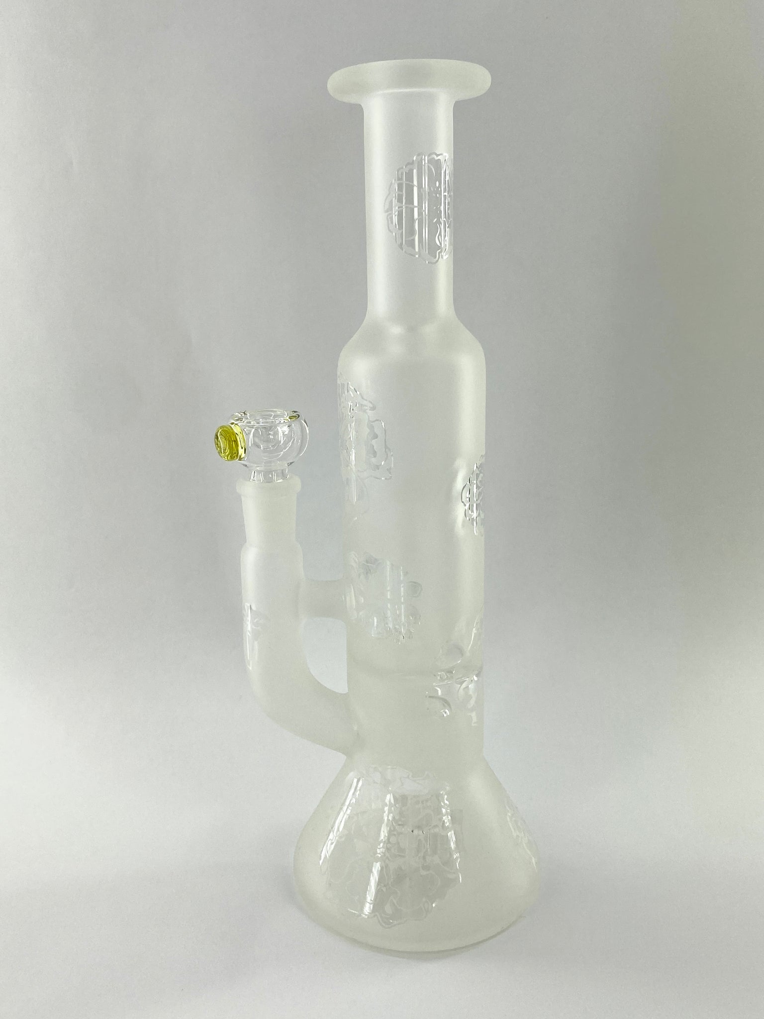 Frosted Marigold Dual Cage Hybrid Beaker