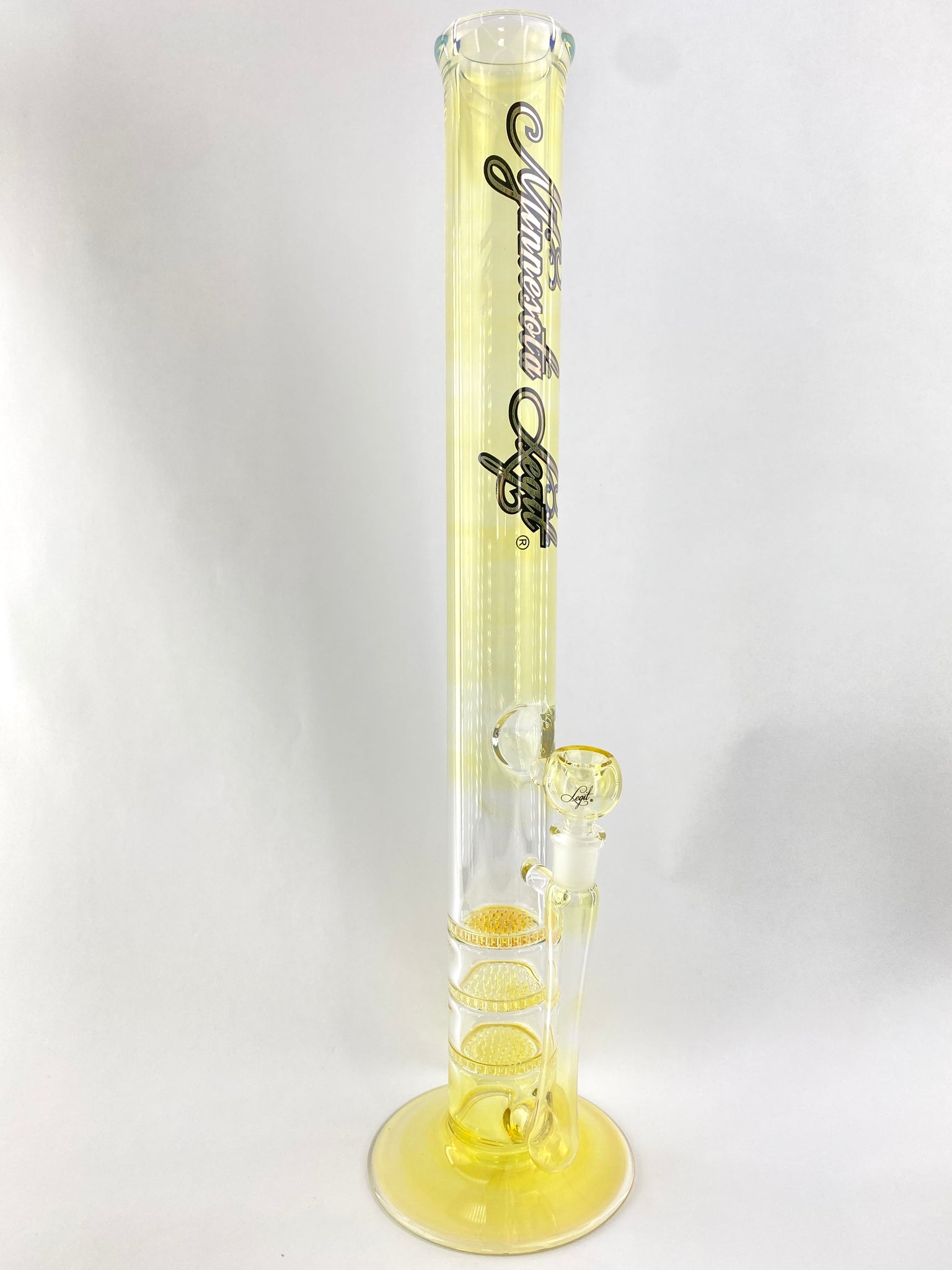 Fumed Triple Honeycomb Waterpipe