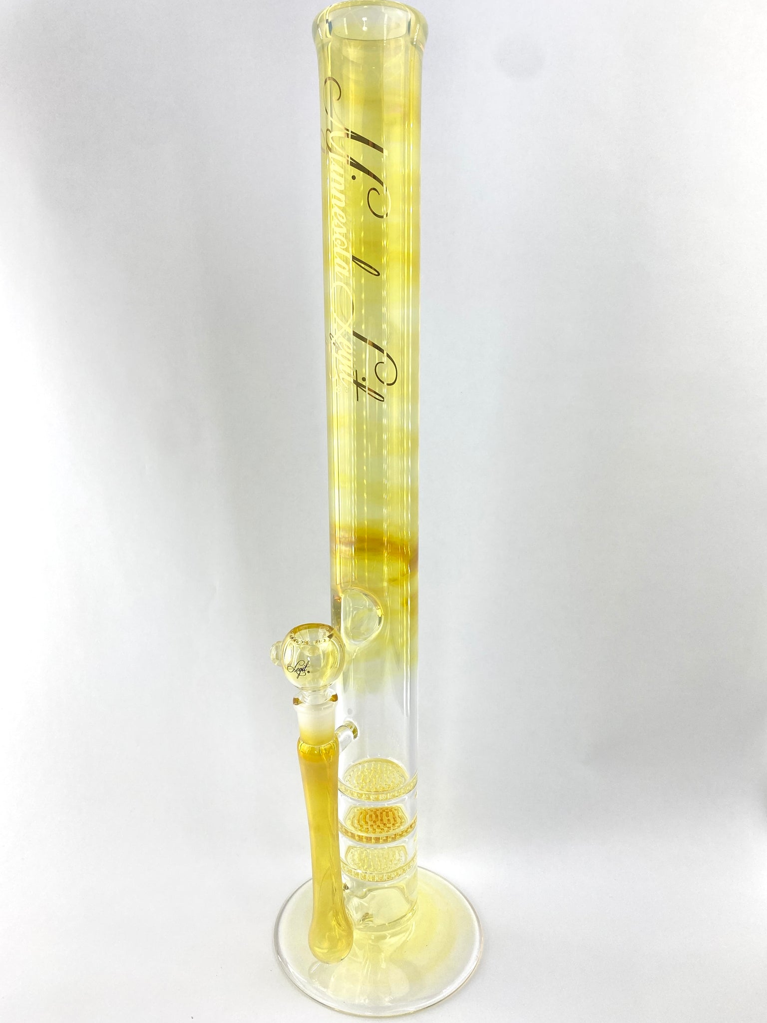 Fumed Triple Honeycomb Waterpipe