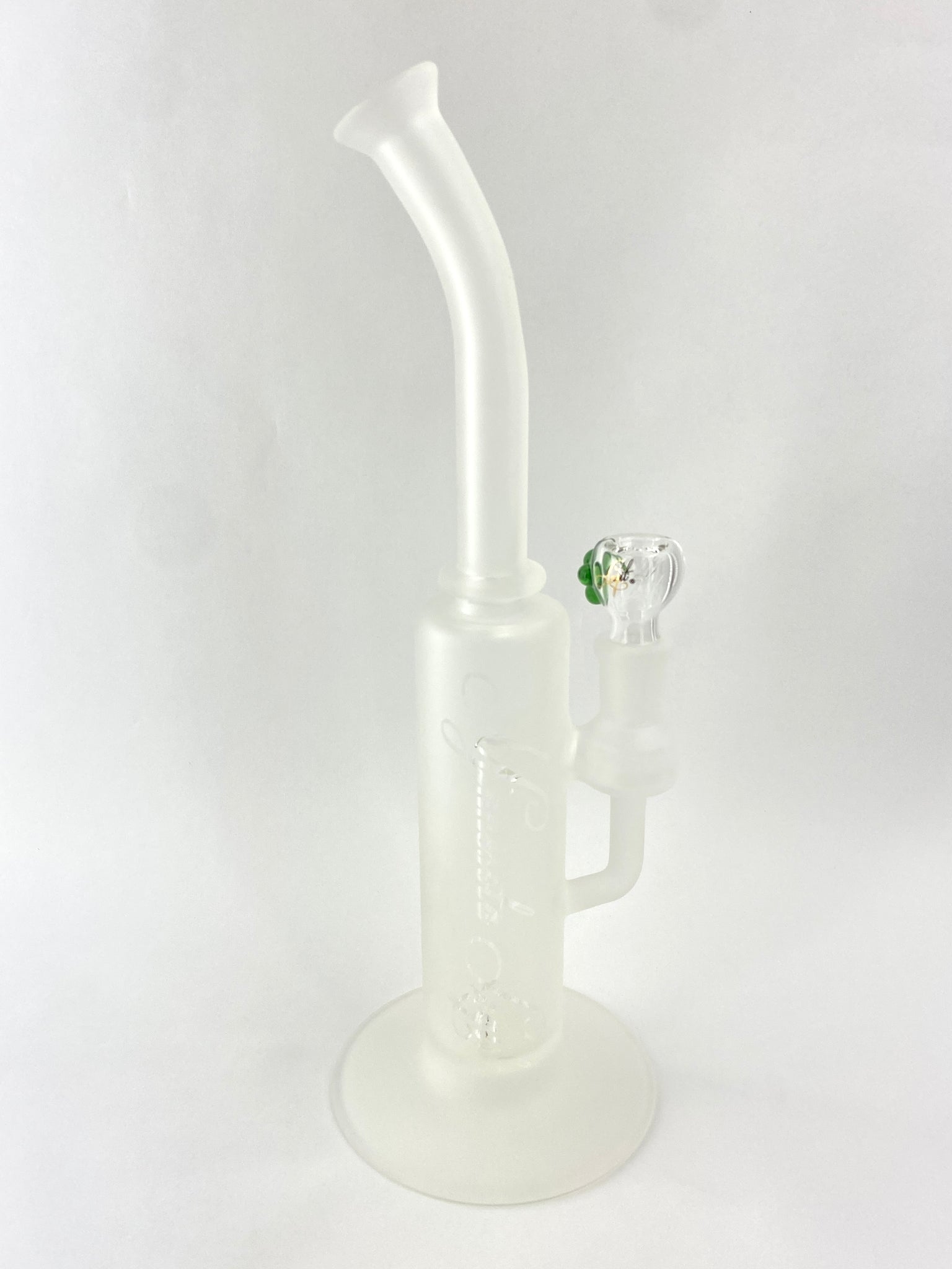 Frosted Bent Cage Waterpipe