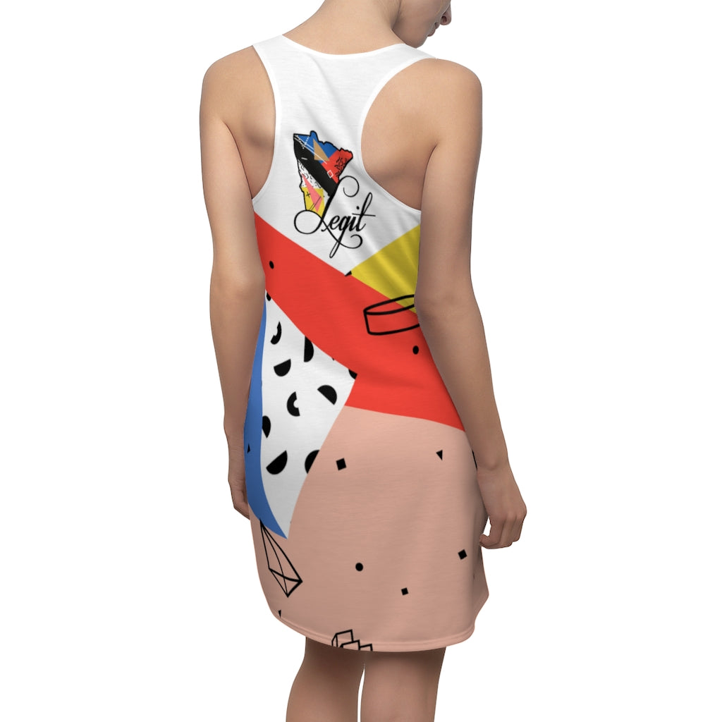 Women's "Spano" Legit Cut & Sew Racerback Dress - Swimsuit Cover