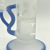 Frosted Bee & Flower Micro Dome Cage Waterpipe