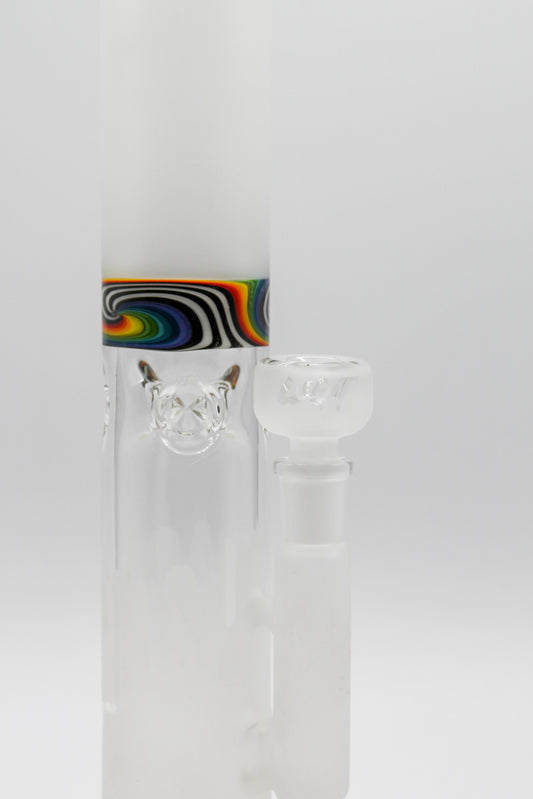 Frosted Waterpipe w/ WigWag Accent