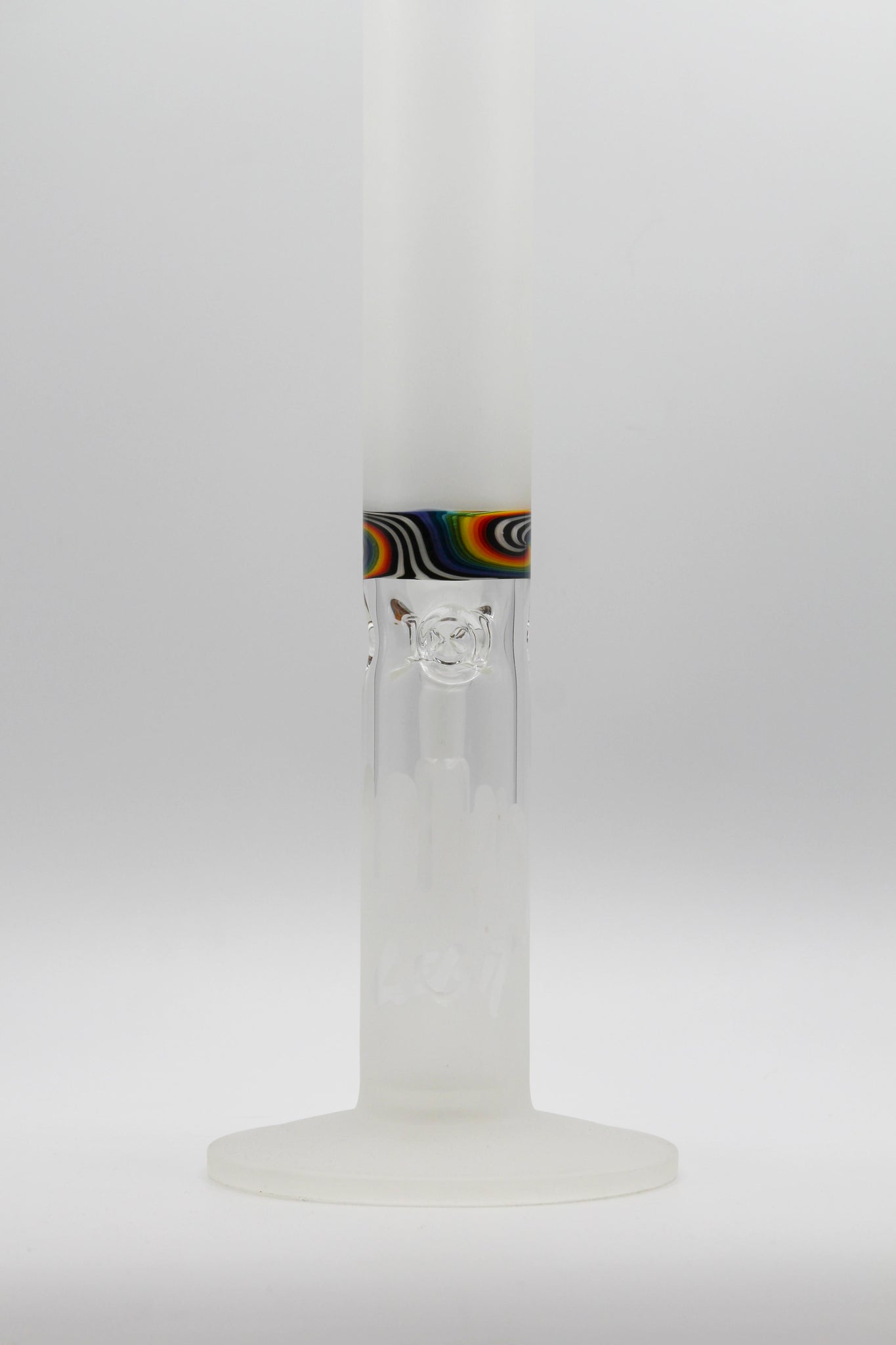 Frosted Waterpipe w/ WigWag Accent