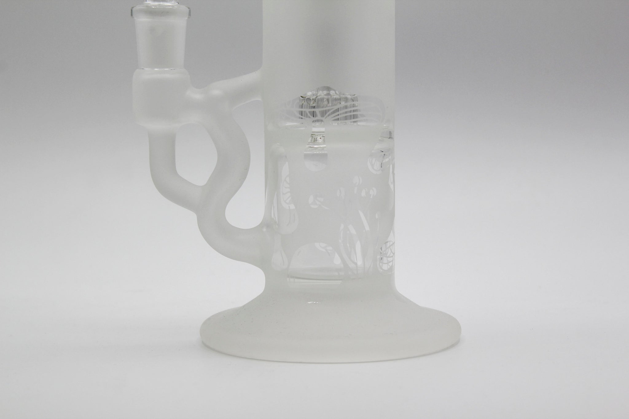 Frosted Mushroom Micro Dome Cage Waterpipe