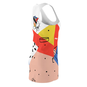 Women's "Spano" Legit Cut & Sew Racerback Dress - Swimsuit Cover